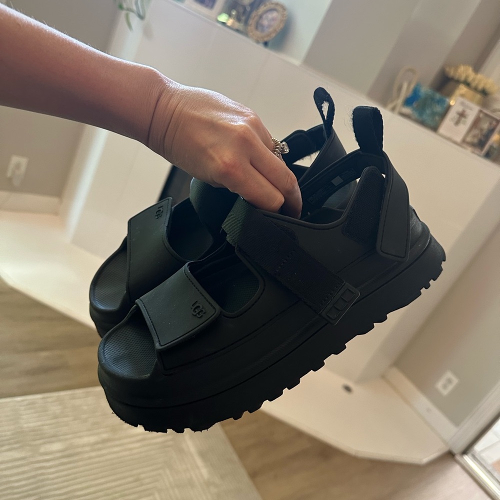 Black UGG Platform Sandals